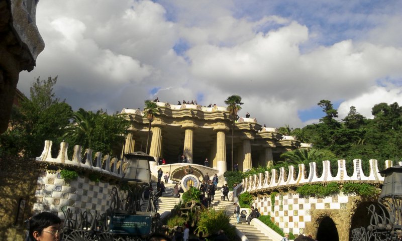 스페인바르셀로나-구엘공원